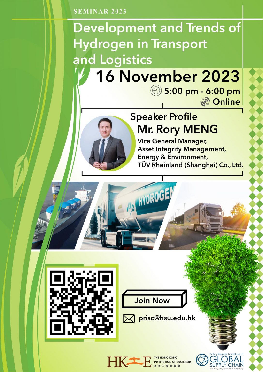 Seminar Development And Trends Of Hydrogen In Transport And Logistics